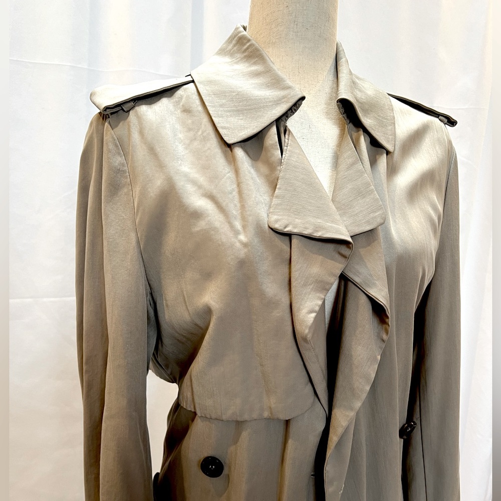 Zara Woman draped unstructured trench coat size L